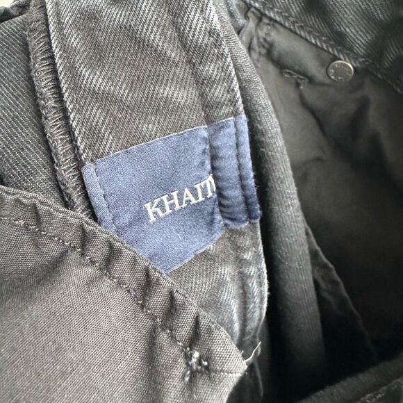 KHAITE Martin Straight Leg 90’s Black Gray Slouchy Relaxed High Rise Size 26 - Picture 7 of 8